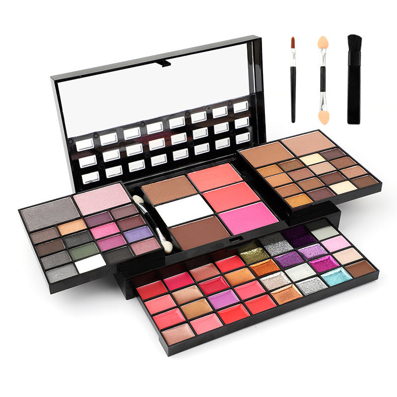 74 Colors Makeup Set Lip Gloss Blush Eyeshadow Highlight Combination Plate Wholesale Makeup Set 74 Colors Makeup Set Lip Gloss Blush Eyeshadow Highlight Combination Plate Wholesale Makeup Set